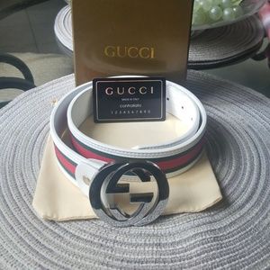 Men Gucci double G belt